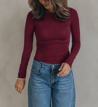 Longsleeve Second Skin Longsleeve - Bordeaux