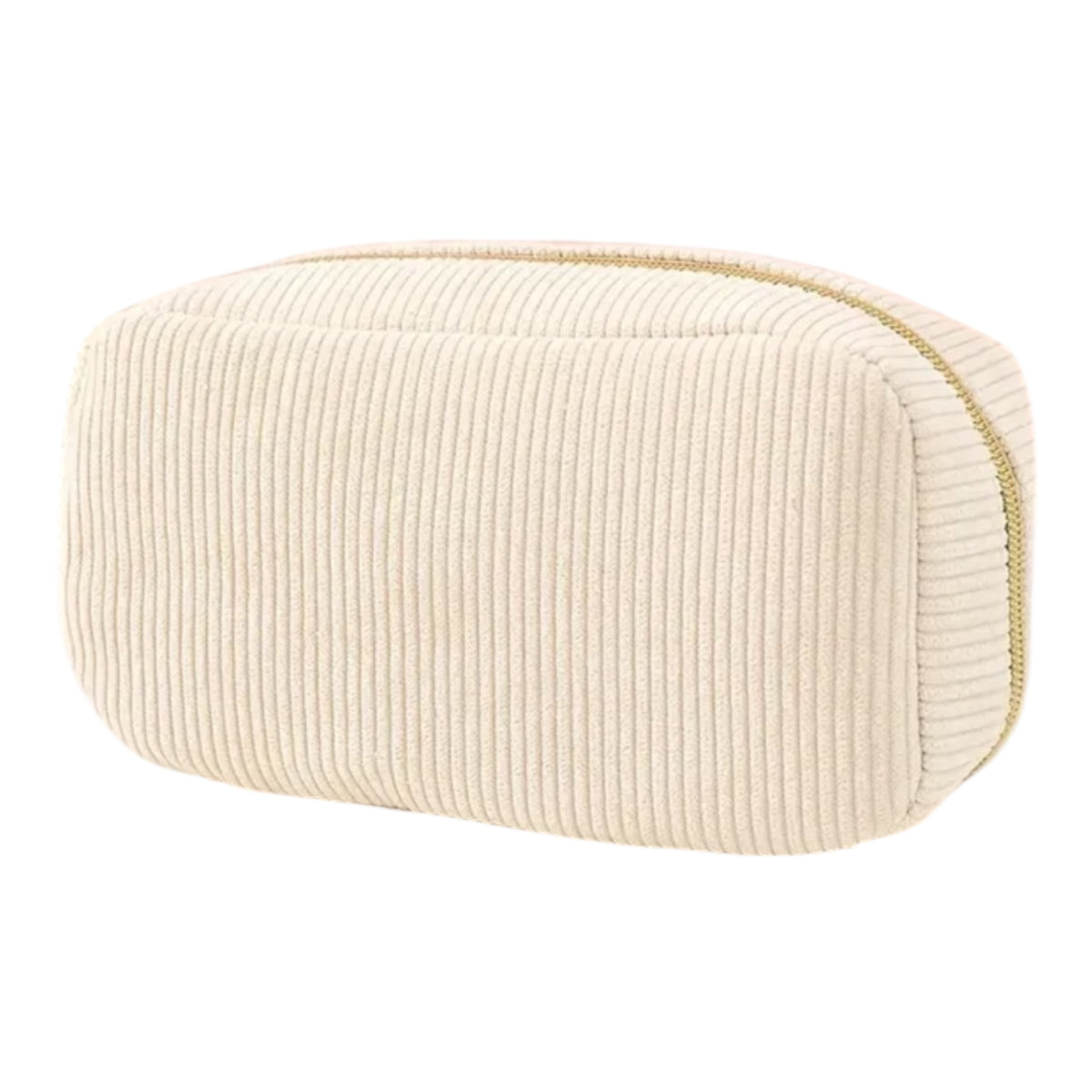 Kosmetiktasche gerippt | Creme