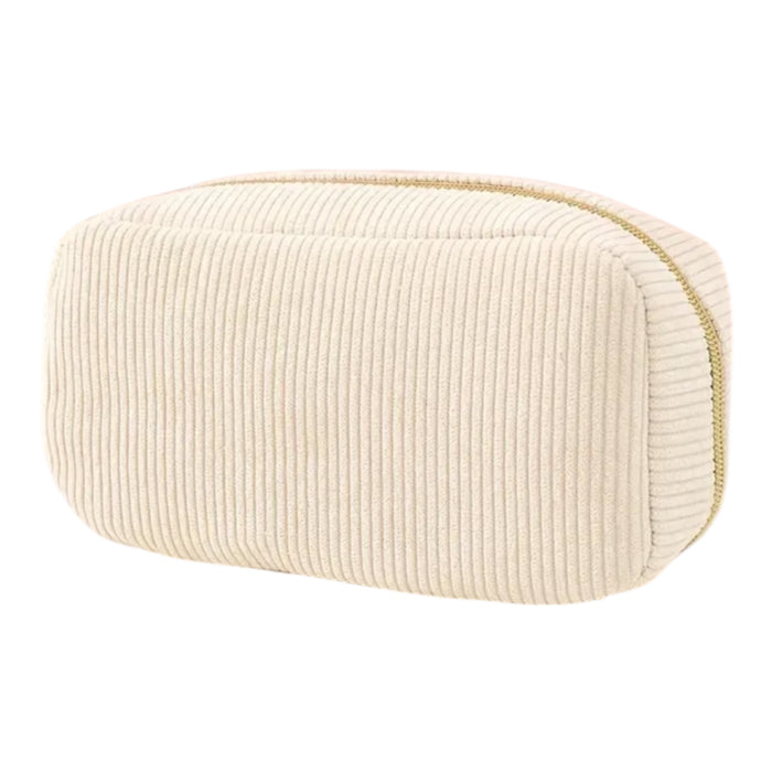 Kosmetiktasche gerippt | Creme