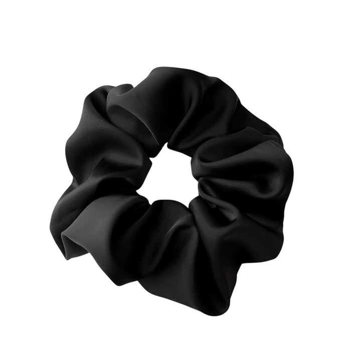 Satin Scrunchie XL | Schwarz