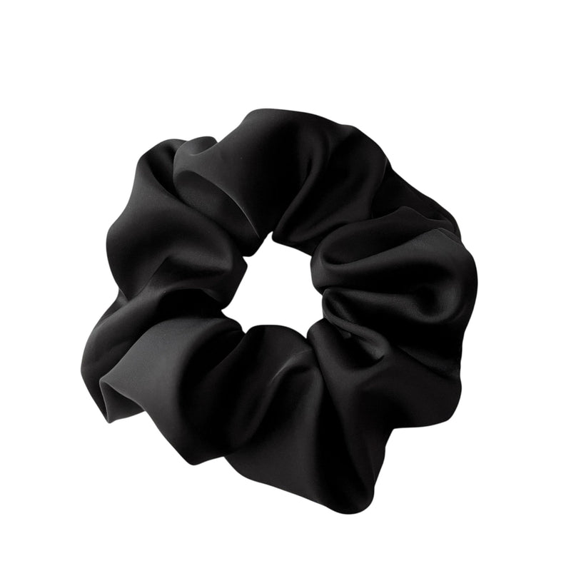 Satin Scrunchie XL | Schwarz