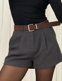 Elegante High Waist Shorts mit Bundfalten | Verschiedene Farben