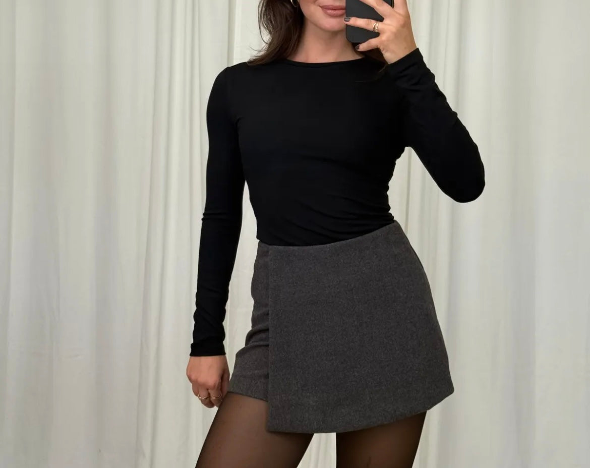 Vorbestellung | High Waist Skort mit Wickeloptik | Verschiedene Farben
