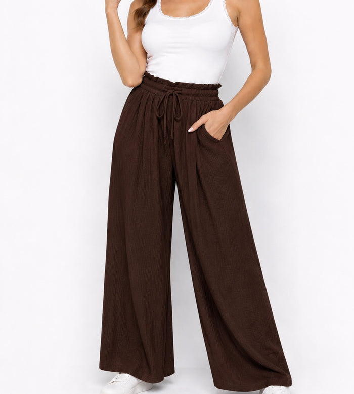 Vorbestellung | Musselinhose - Braun
