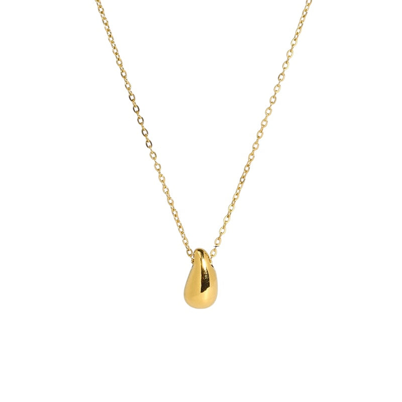 Halskette mit Tropfenanhänger | Gold