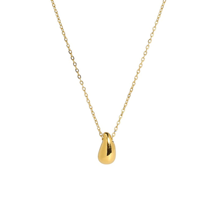 Halskette mit Tropfenanhänger | Gold