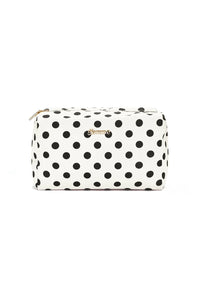 Kosmetiktasche Polka Dots | Weiß oder Braun
