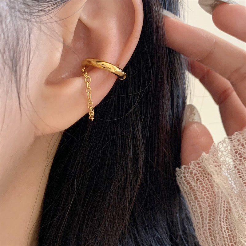 Ketten Ear Cuff Gold – Edelstahl