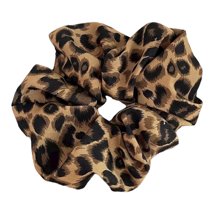 Scrunchie in Leo-Muster | Braun