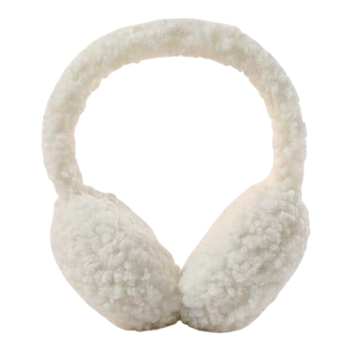 Teddy Fleece Ohrenwärmer - Weiß