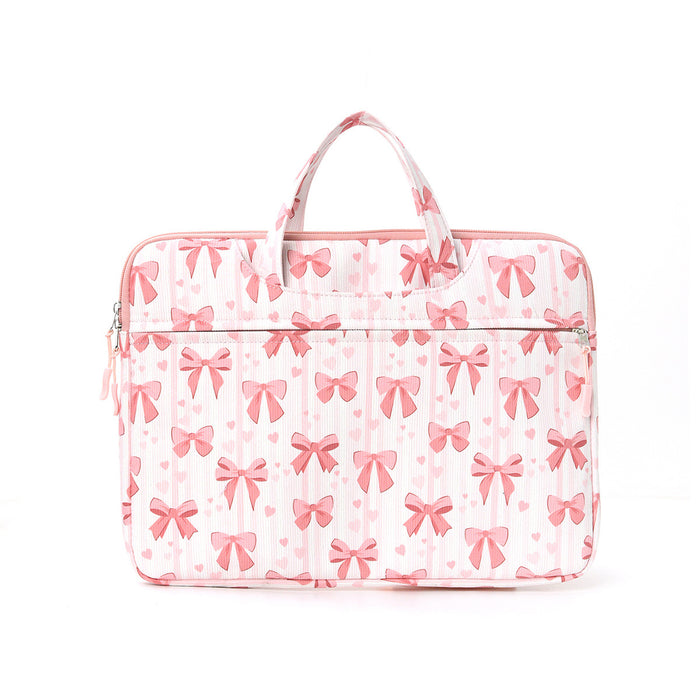 Laptop - Tasche | Rosa Schleifen