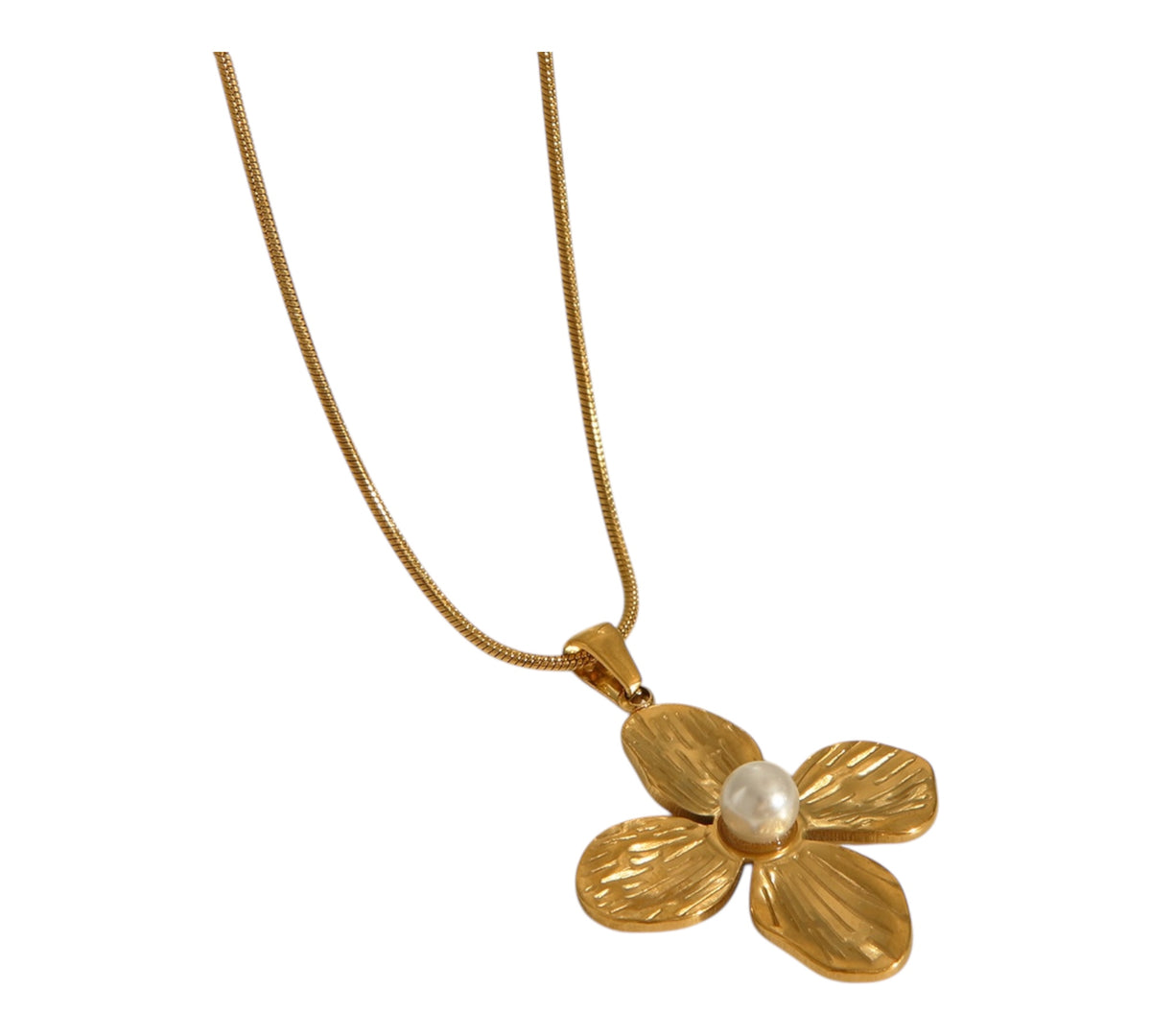 Blumenkette in gold