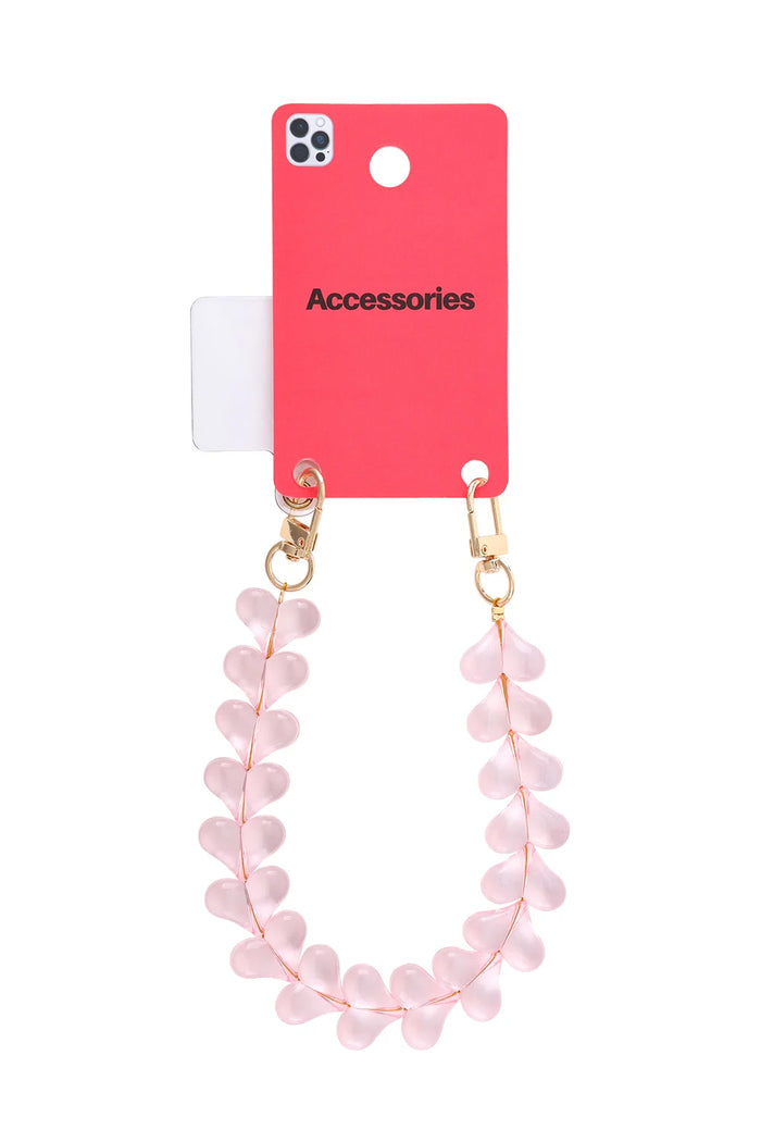 Handykette mit Herzdesign – Trendige Handy Kette | Rosa