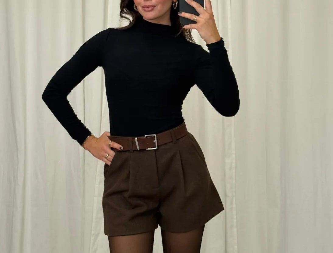 Elegante High Waist Shorts mit Bundfalten | Verschiedene Farben