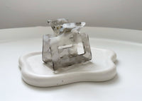 Square Haarklammer | Grau