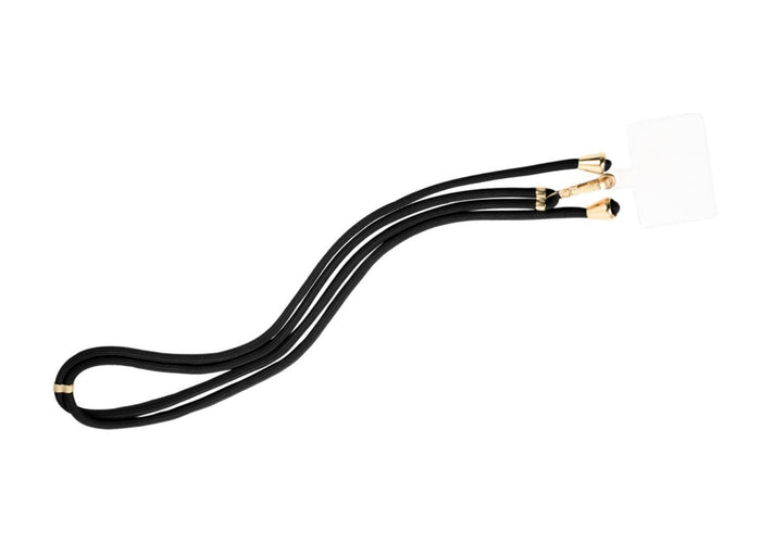 Handyband mit Karabiner – Universal Umhängeband | Schwarz