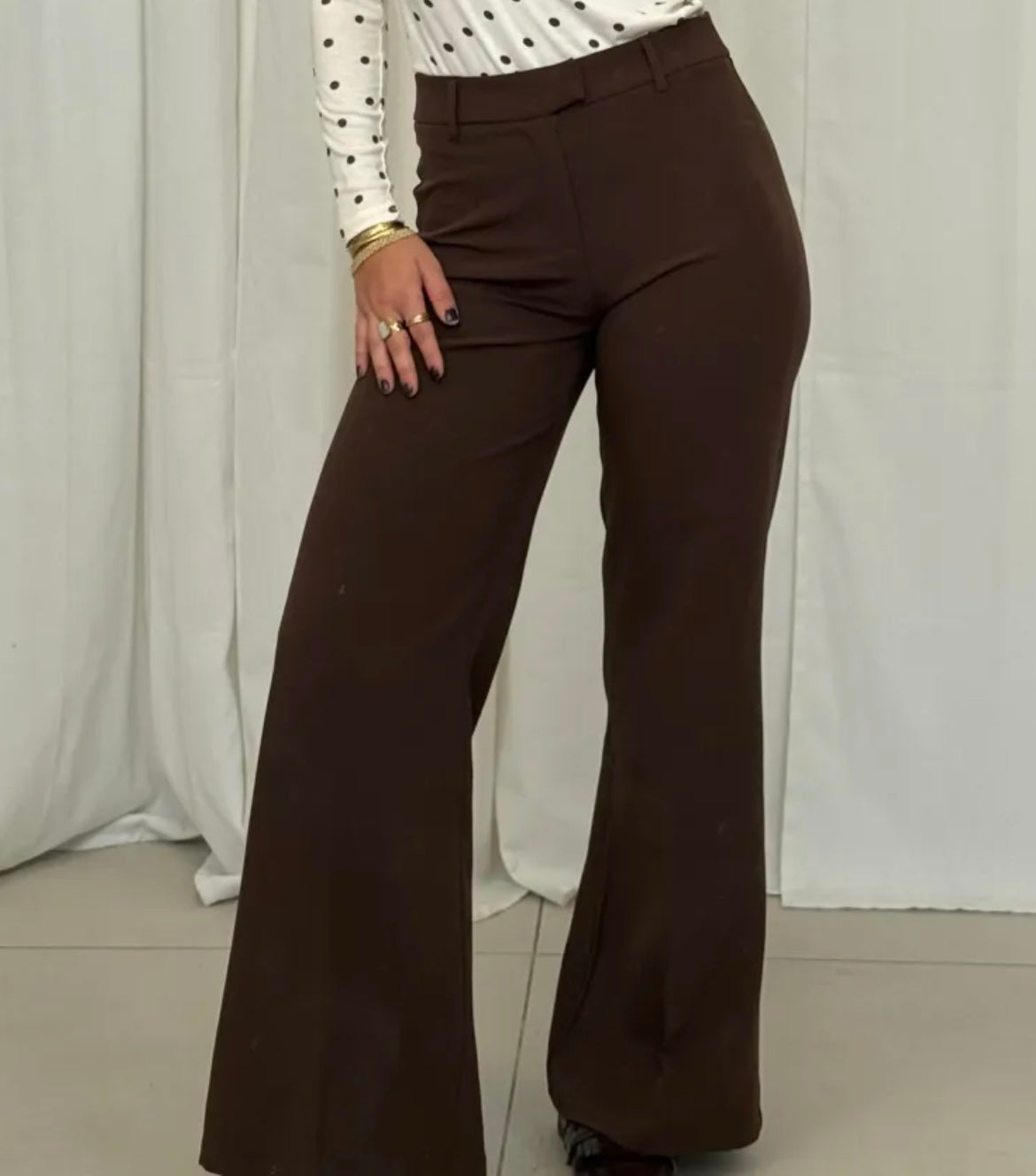 High Waist Wide Leg Hose | Verschiedene Farben