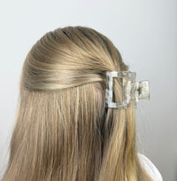 Square Haarklammer | Grau