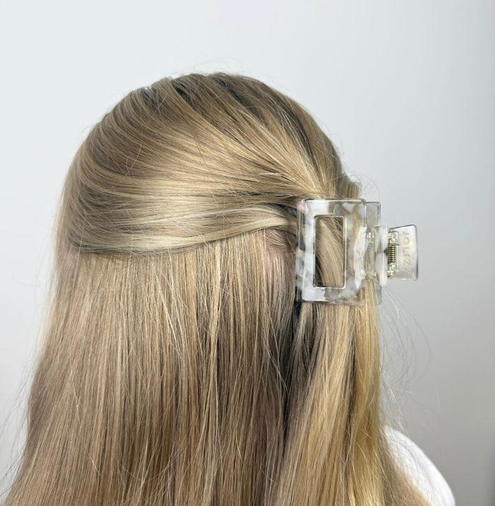 Square Haarklammer | Grau