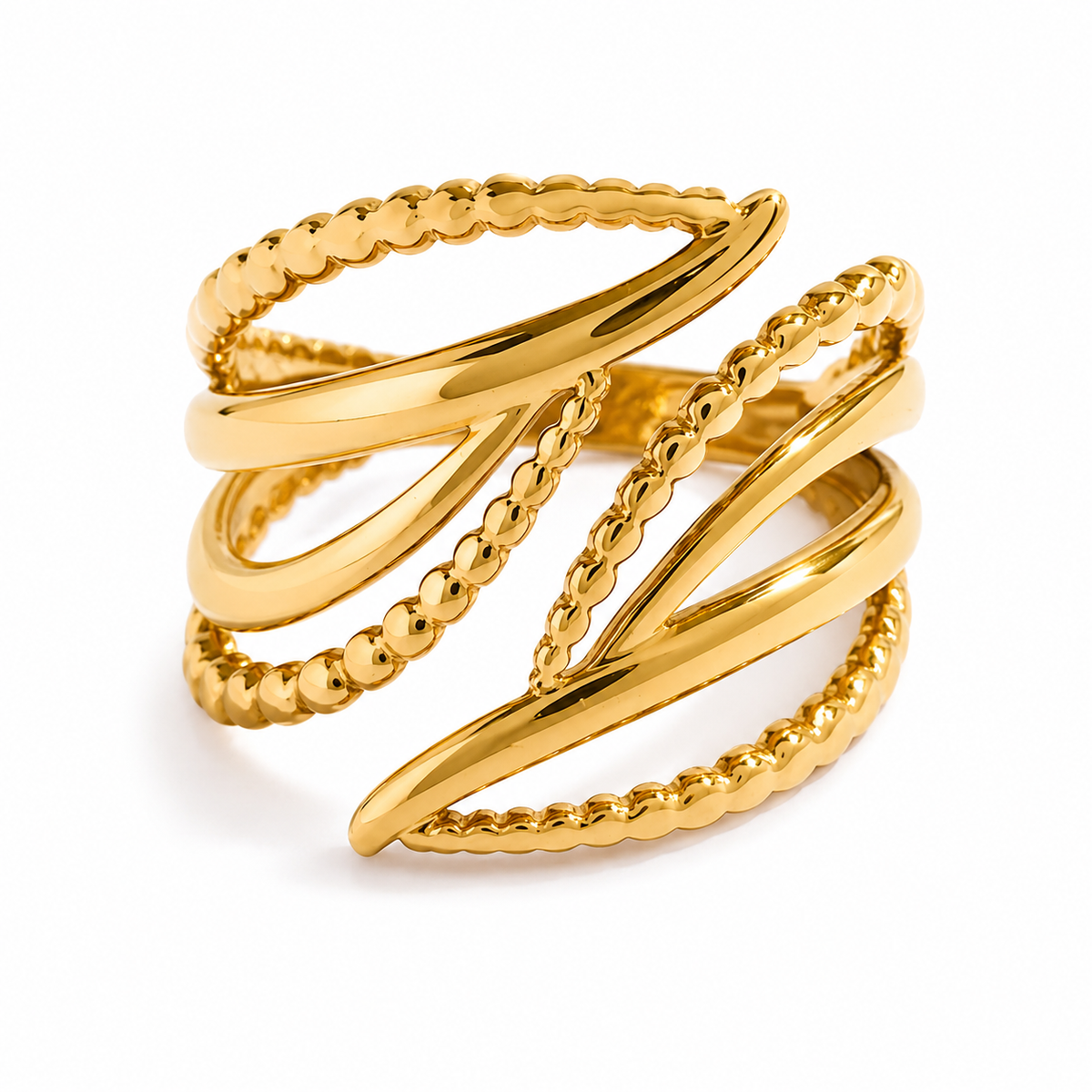 Verstellbarer Ring im Layer - Look