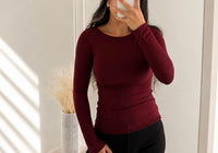 Longsleeve Second Skin Longsleeve - Bordeaux