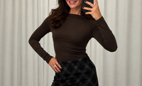 Basic Stretch Shirt – Figurbetontes Langarm Top | Verschiedene Farben