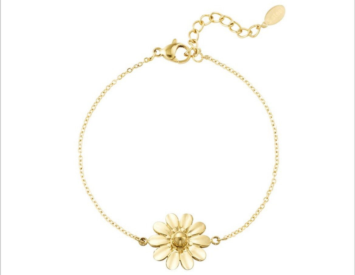 Goldenes Gänseblümchen Armband