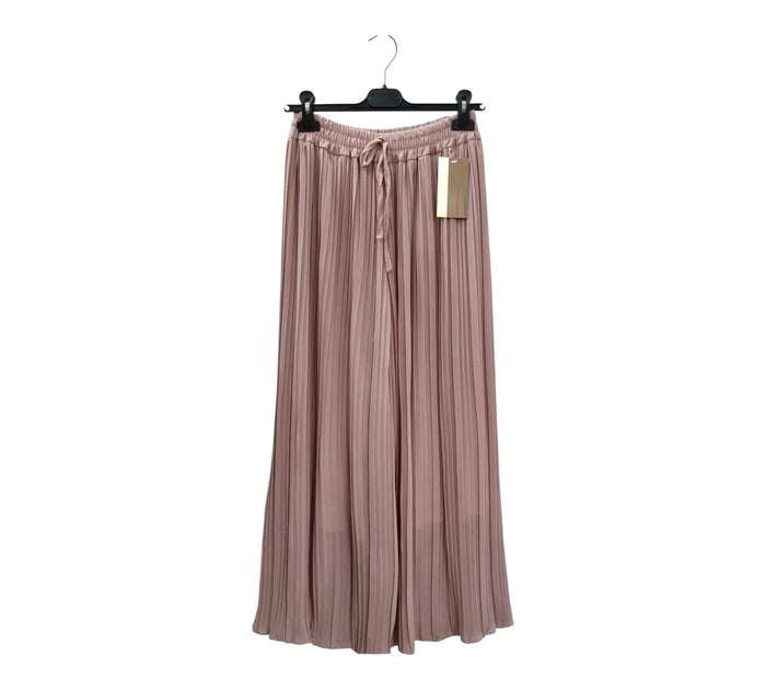 Plissee Hose mit Unterfutter | Rosa