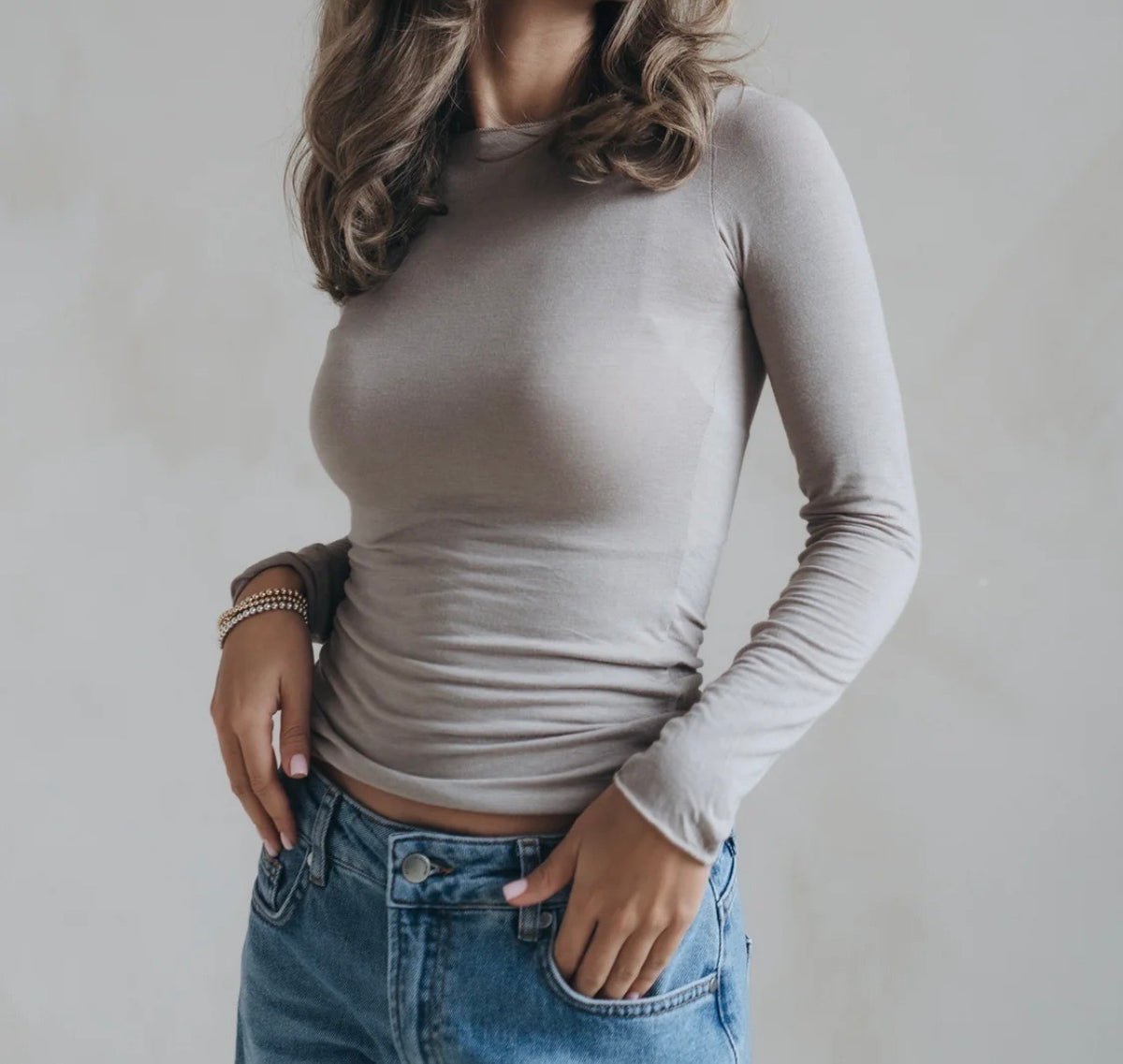 Second Skin Longsleeve - Taupe