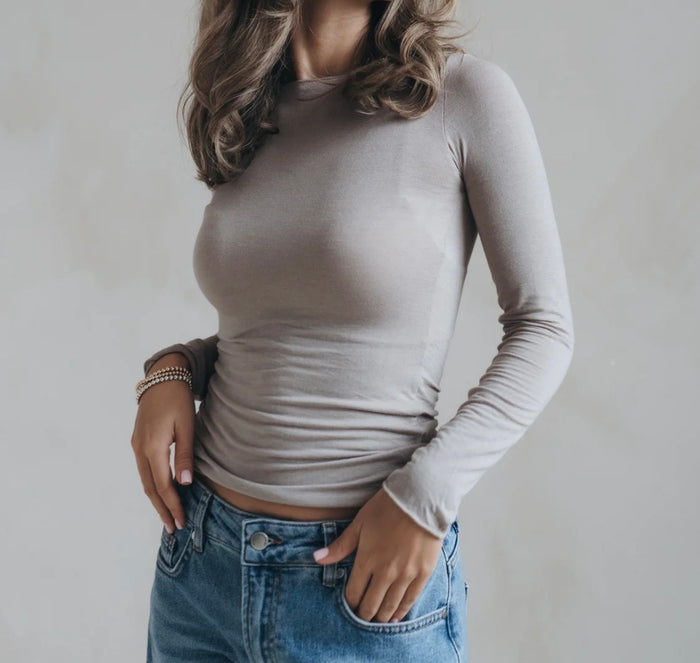 Second Skin Longsleeve - Taupe