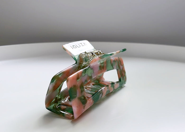 Haarklammer | grün rosa