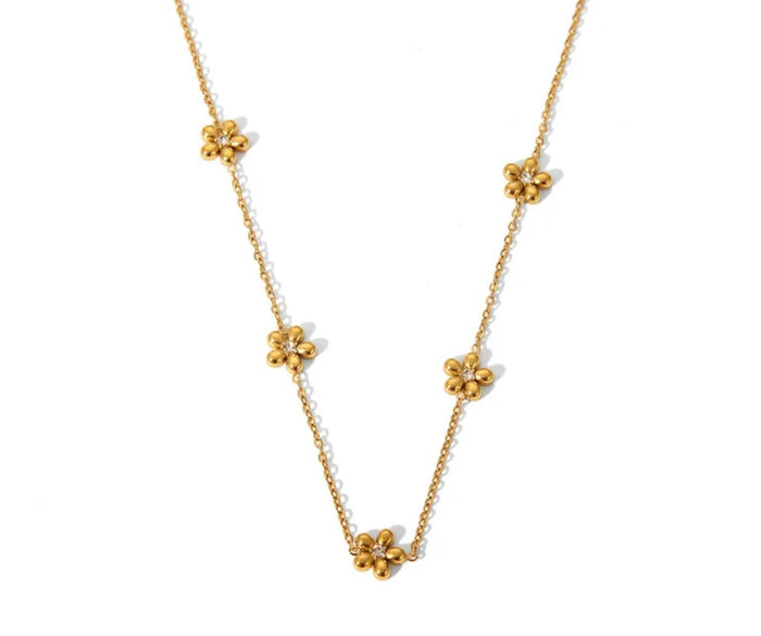 Goldene Blumenkette