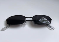 Retro Sonnenbrille in schwarz