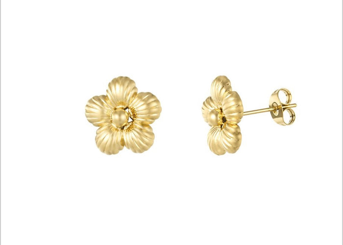 Goldene Blumenohrstecker