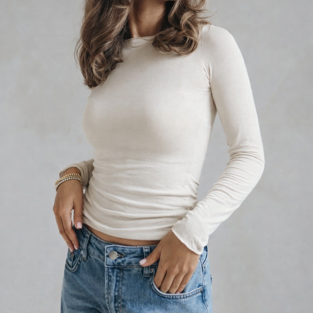 Second Skin Longsleeve -Creme