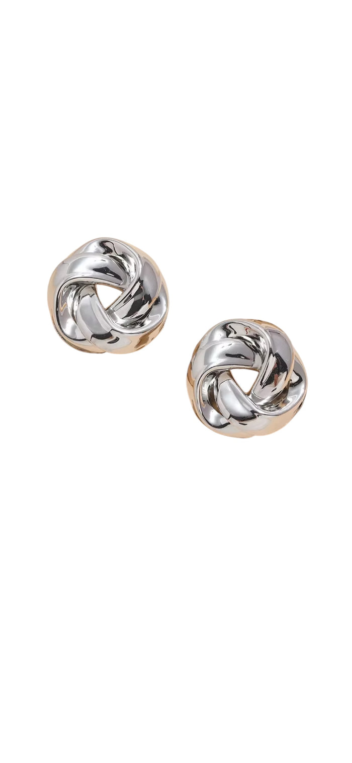 Ohrringe „Twist“ in Silber