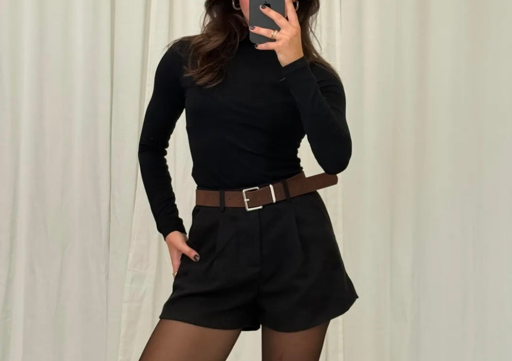 Elegante High Waist Shorts mit Bundfalten | Verschiedene Farben