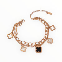 Armband „Noir“ ~ 18 Karat vergoldet