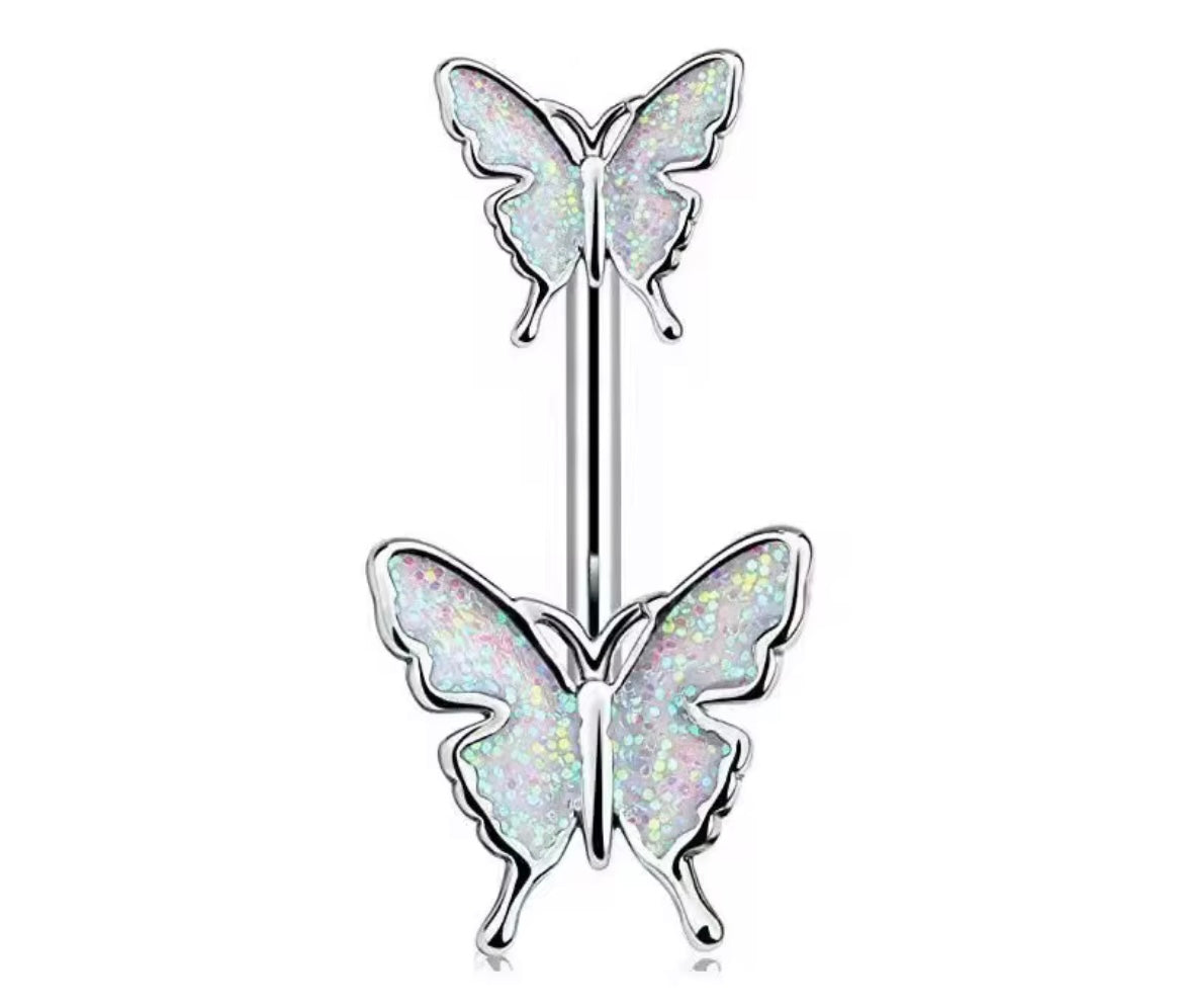 Bauchnabelpiercing - Butterfly Glow