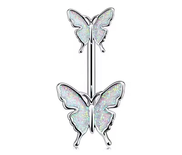Bauchnabelpiercing - Butterfly Glow