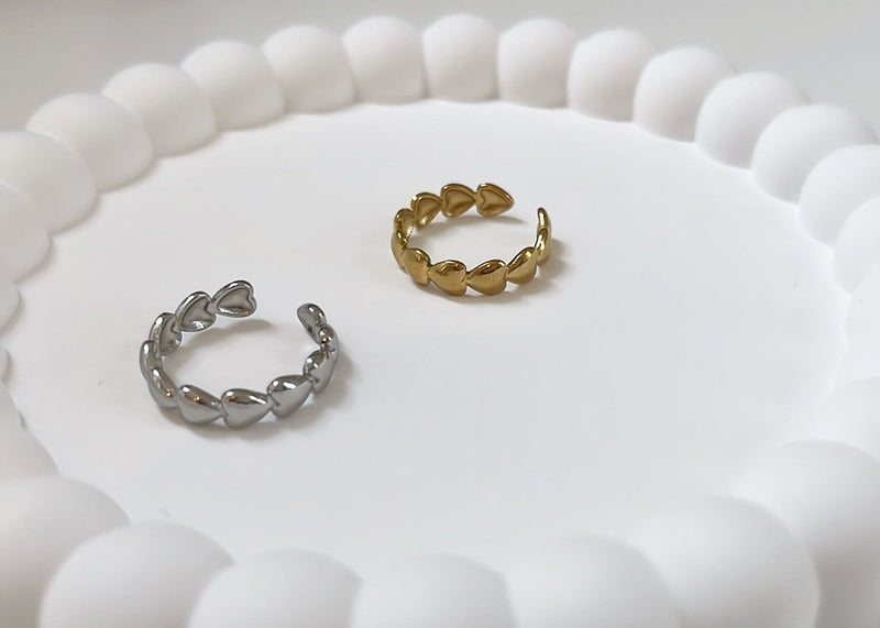 Verstellbarer Ring | Herzreihe