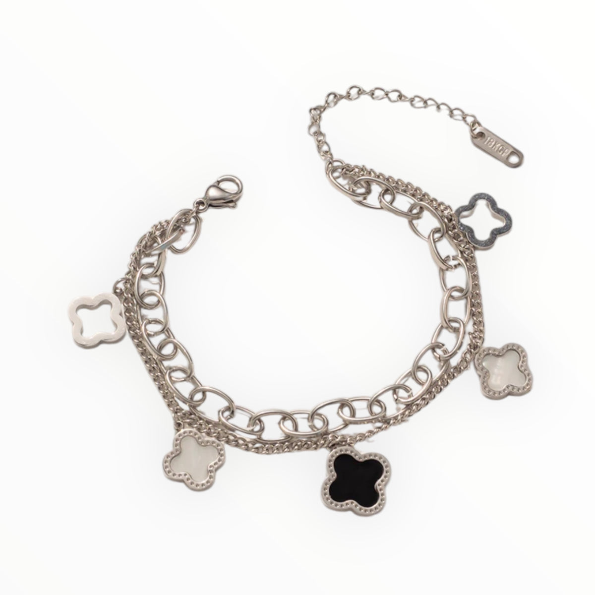 Armband „Noir“ ~ 18 Karat vergoldet