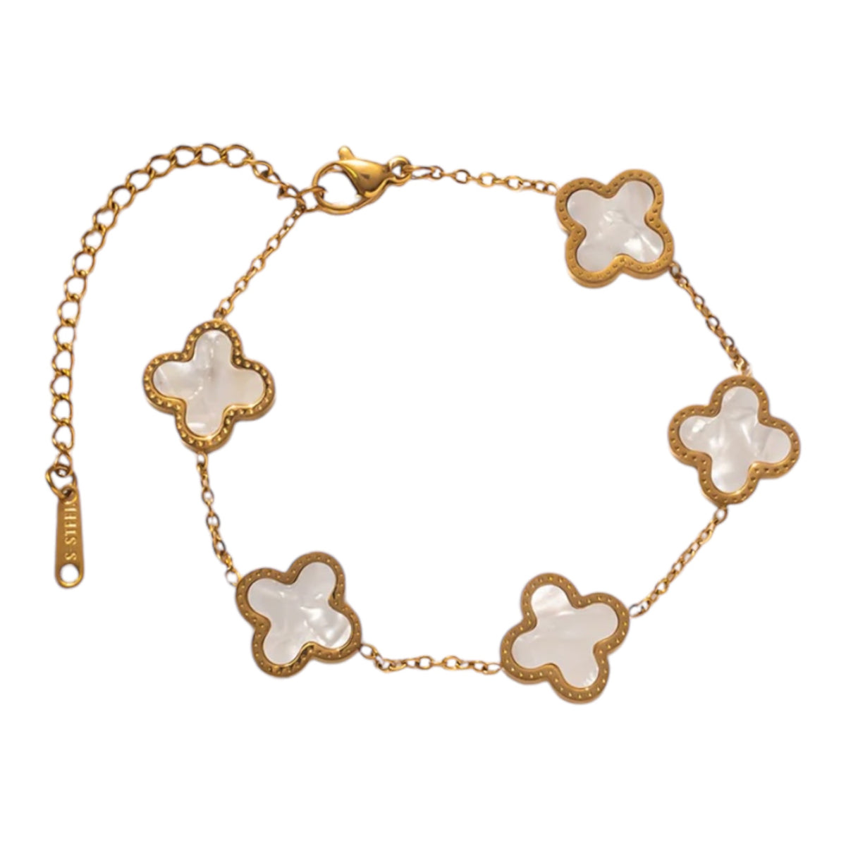 Armband | Perlmutt Glücksklee