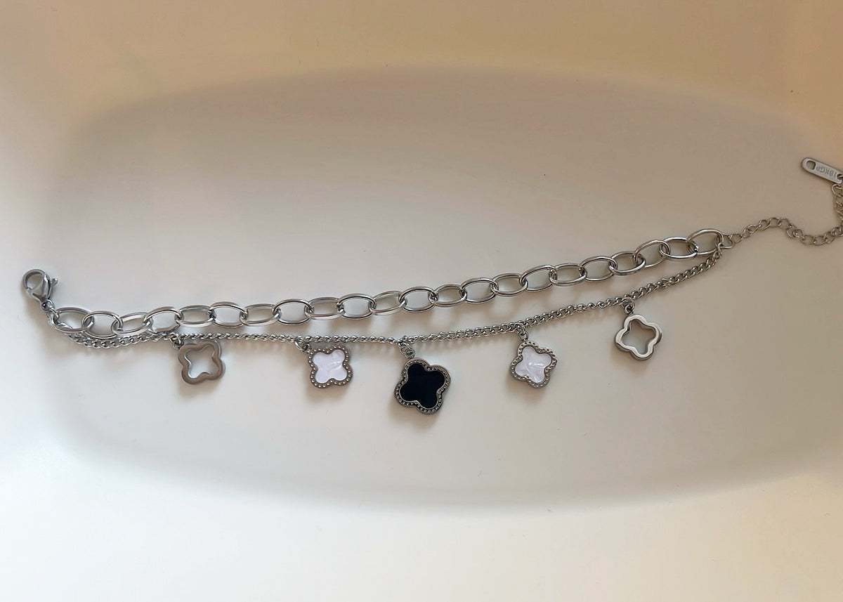 Armband „Noir“ ~ 18 Karat vergoldet