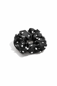 Scrunchie  gepunktet  - Schwarz