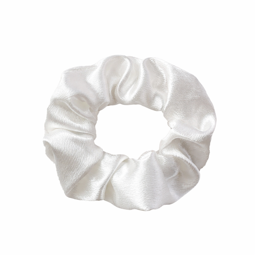 Satin Scrunchie | Weiß