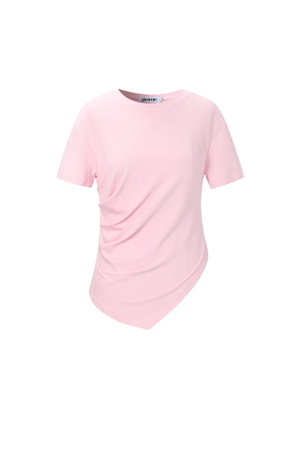 Asymmetrisches Shirt – Figurbetontes Basic Oberteil
