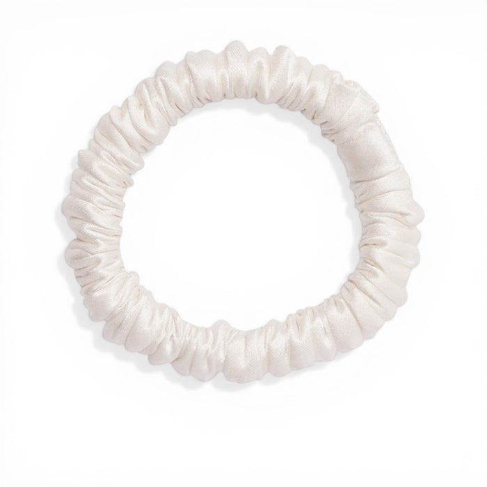 Seiden Scrunchie | 2 cm  Weiß