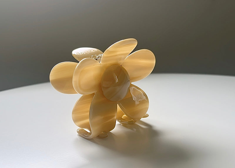 Blumen Haarklammer aus Acetat | Blossom Honey
