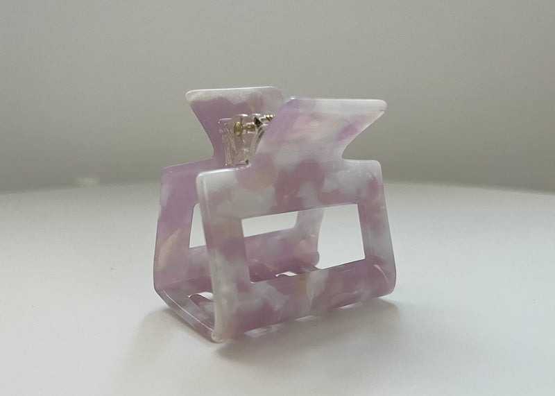 Square Haarklammer | Pink Sky